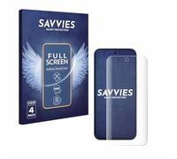 Savvies 4 Pack Full-Screen Protection Film compatible with Google Pixel 10 Pro XL Full Cover Screen Protector 3D Curved [Edge to Edge, Scratch Proof]