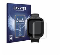 Savvies 4 Pack Full-Screen Protection Film compatible with Insta360 GPS preview remote Built-In Mic Full Cover Screen Protector 3D Curved