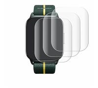 Savvies 4 Pack Full-Screen Protection Film compatible with Motorola Moto watch fit Full Cover Screen Protector 3D Curved [Edge to Edge, Scratch Proof]