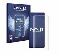 Savvies 4 Pack Full-Screen Protection Film compatible with OnePlus 11 5G Full Cover Screen Protector 3D Curved [Edge to Edge, Scratch Proof]