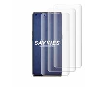 Savvies 4 Pack Full-Screen Protection Film compatible with Oppo Find X3 Neo Full Cover Screen Protector 3D Curved [Edge to Edge, Scratch Proof]