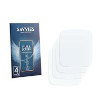 Savvies 4 Pack Full-Screen Protection Film compatible with Pebble Time 2 2026 Screen Protector 3D Curved [Edge to Edge, Scratch Proof, Ultra Clear]
