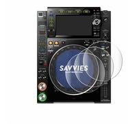 Savvies (4 Pack Full-Screen Protection Film compatible with Pioneer CDJ-2000NXS2 (Jog) Full Cover Screen Protector 3D Curved [Edge to Edge]