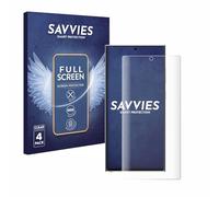 Savvies 4 Pack Full-Screen Protection Film compatible with Samsung Galaxy S23 Ultra Screen Protector 3D [Edge to Edge, Scratch Proof, Ultra Clear]
