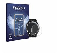 Savvies (4 Pack Full-Screen Protection Film compatible with Swatch SCUBAQUA SSCU09 Full Cover Screen Protector 3D Curved [Edge to Edge]