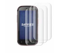 Savvies 4 Pack Full-Screen Protection Film compatible with Unihertz Jelly Star Full Cover Screen Protector 3D Curved [Edge to Edge, Scratch Proof]