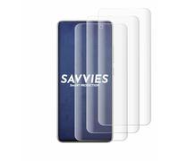 Savvies 4 Pack Full-Screen Protection Film compatible with Xiaomi 12X (case-friendly) Full Cover Screen Protector 3D Curved [Edge to Edge]