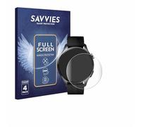 Savvies 4 Pack Full-Screen Protection Film compatible with Xiaomi Watch 5 (47 mm) Full Cover Screen Protector 3D Curved [Edge to Edge, Scratch Proof]