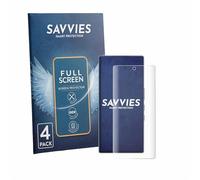 Savvies 4 Pack Full-Screen Protection Film compatible with ZTE Nubia Red Magic 11S Pro Screen Protector 3D [Edge to Edge, Scratch Proof, Ultra Clear]