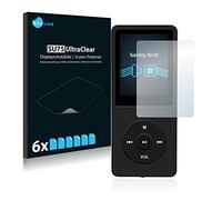 Savvies 6 Pack Protection Film compatible with AGPtek 8GB MP3-Player