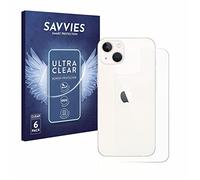 Savvies 6 Pack Protection Film compatible with Apple iPhone 13