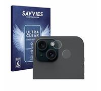 Savvies 6 Pack Protection Film compatible with Apple iPhone 15