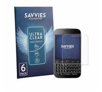 Savvies 6 Pack Protection Film compatible with Blackberry Classic Q20
