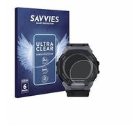Savvies 6 Pack Protection Film compatible with Casio G-Shock G-Squad GBD-300