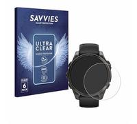 Savvies 6 Pack Protection Film compatible with Garmin Fenix 8 AMOLED