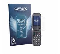 Savvies 6 Pack Protection Film compatible with Panasonic KX-TU550