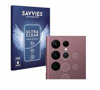 Savvies 6 Pack Protection Film compatible with Samsung Galaxy S22 Ultra 5G Enterprise Edition