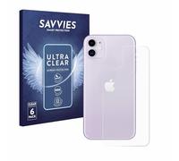 Savvies 6 Pack Screen Protector compatible with Apple iPhone 11 (Back) Protection Film Clear