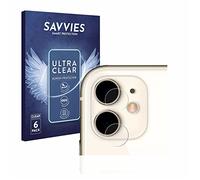 Savvies 6 Pack Screen Protector compatible with Apple iPhone 11 (ONLY Camera Lens) Protection Film Clear