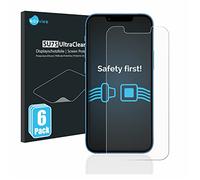 Savvies 6 Pack Screen Protector compatible with Apple iPhone 13 mini Protection Film Clear