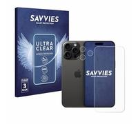 Savvies 6 Pack Screen Protector compatible with Apple iPhone 15 Pro Max (Front+Camera) Protection Film Clear