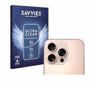 Savvies 6 Pack Screen Protector compatible with Apple iPhone 16 Pro Max (ONLY Camera Lens) Protection Film Clear