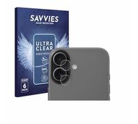 Savvies 6 Pack Screen Protector compatible with Apple iPhone 17 (ONLY Camera Lens) Protection Film Clear