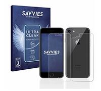 Savvies 6 Pack Screen Protector compatible with Apple iPhone 8 (Front+Back) Protection Film Clear