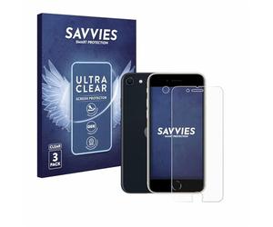 Savvies 6 Pack Screen Protector compatible with Apple iPhone SE 3 2022 (Front+Camera) Protection Film Clear