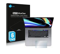 Savvies 6 Pack Screen Protector compatible with Apple MacBook Pro 16" 2019 (Touch Trackpad) Protection Film Clear