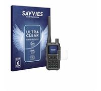 Savvies 6 Pack Screen Protector compatible with Baofeng UV5RMINI Protection Film Clear