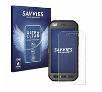 Savvies 6 Pack Screen Protector compatible with Caterpillar Cat S41 Protection Film Clear