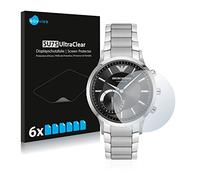 Savvies 6 Pack Screen Protector compatible with Emporio Armani Connected Smartwatch Hybrid Protection Film Clear