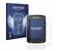 Savvies 6 Pack Screen Protector compatible with Garmin Edge 520/820 Protection Film Clear