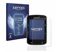 Savvies 6 Pack Screen Protector compatible with Garmin Edge 520 Plus Protection Film Clear