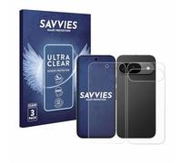 Savvies 6 Pack Screen Protector compatible with Google Pixel 9 (Front+Back) Protection Film Clear