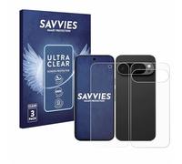 Savvies 6 Pack Screen Protector compatible with Google Pixel 9 Pro (Front+Back) Protection Film Clear