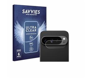 Savvies 6 Pack Screen Protector compatible with Google Pixel 9 Pro (ONLY Camera Lens) Protection Film Clear