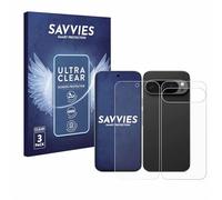 Savvies 6 Pack Screen Protector compatible with Google Pixel 9 Pro XL (Front+Back) Protection Film Clear