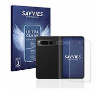 Savvies 6 Pack Screen Protector compatible with Google Pixel Fold (Front+Camera) Protection Film Clear