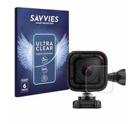 Savvies 6 Pack Screen Protector compatible with GoPro Hero 4 Session Lens (housing) Protection Film Clear