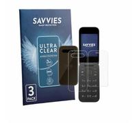 Savvies 6 Pack Screen Protector compatible with HMD 2660 Flip 4G (Front+Back) Protection Film Clear