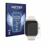 Savvies 6 Pack Screen Protector compatible with Huami Amazfit Cheetah (Square) Protection Film Clear