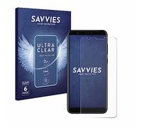 Savvies 6 Pack Screen Protector compatible with Huawei P smart 2018 Protection Film Clear