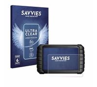Savvies 6 Pack Screen Protector compatible with iCarsoft CR Max BT (2024) Protection Film Clear