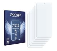 Savvies 6 Pack Screen Protector compatible with Infinix Hot 40i Protection Film Clear