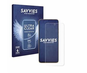Savvies 6 Pack Screen Protector compatible with Motorola Edge 50 Neo Protection Film Clear
