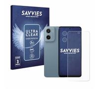 Savvies 6 Pack Screen Protector compatible with Motorola Moto E15 (Front+Camera) Protection Film Clear