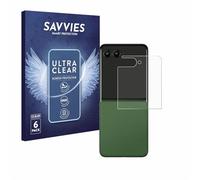 Savvies 6 Pack Screen Protector compatible with Motorola Razr 50 Ultra (Back display) Protection Film Clear