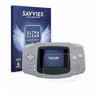 Savvies 6 Pack Screen Protector compatible with Nintendo Gameboy Advance GBA Protection Film Clear